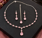 Multicolor Gemstone Necklace & Earrings Jewelry Set