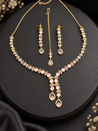 Multicolor Stone Bridal Jewellery Set – Necklace, Earrings & Maang Tikka